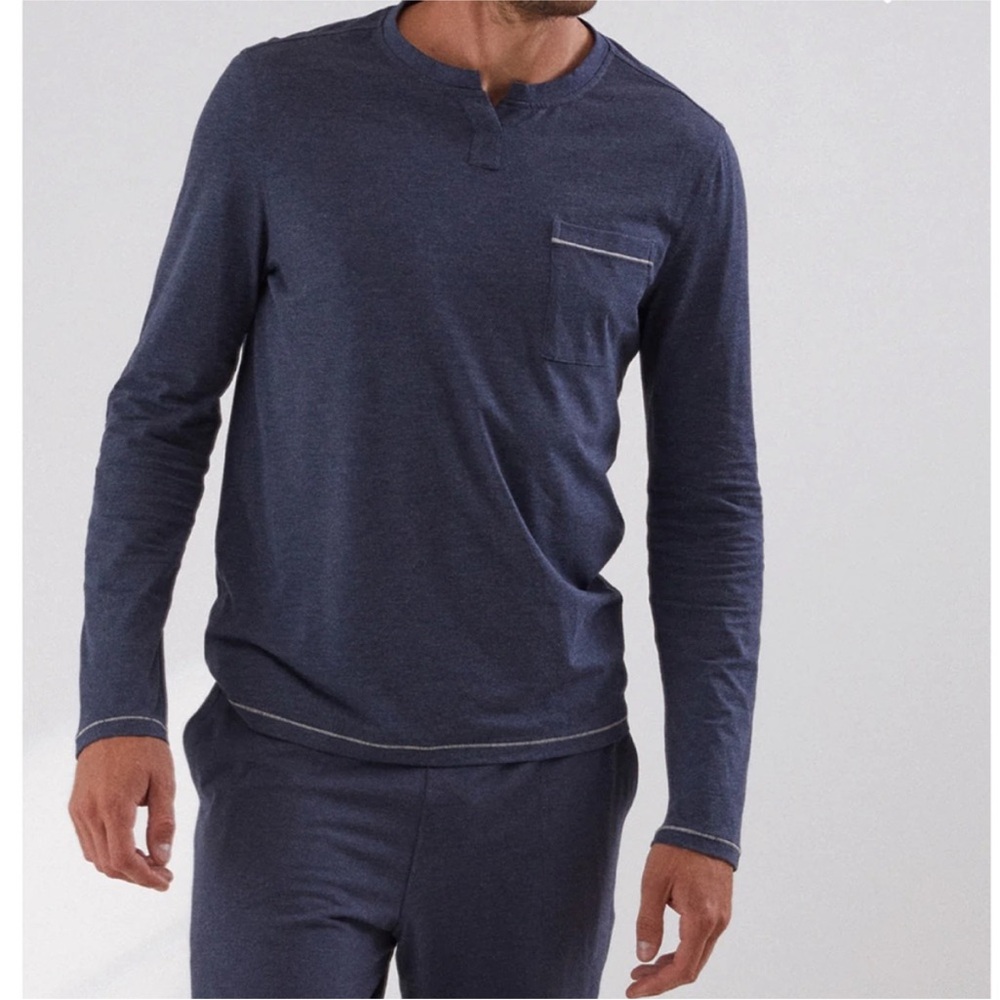Lunya RESTORE LONG SLEEVE HENLEY